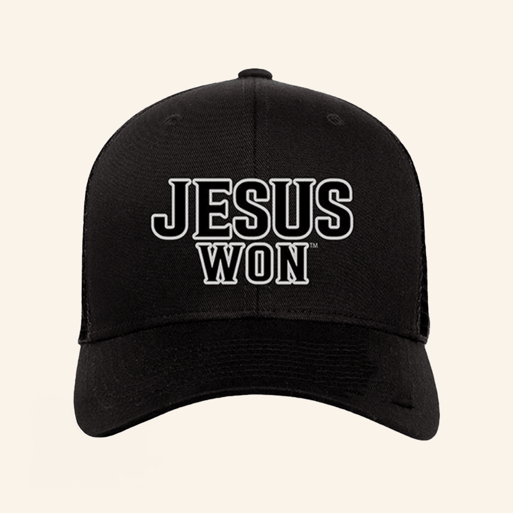 Jesus Won Apparel Merch Jesus Won Black Hat Present For Dad - Lilybirchmarket