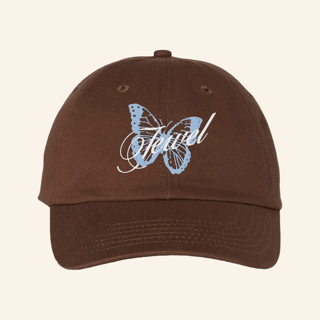 Jewels Merch Butterfly Script Hat Embroidered Christmas Ideas For Wife - Lilybirchmarket
