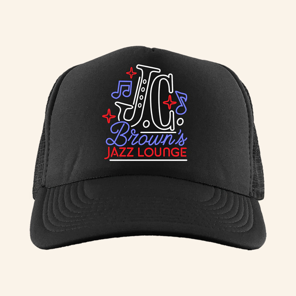 Jhene Aiko Merch JC Brown's Jazz Lounge Trucker Hat Gifts For Music Lovers - Lilybirchmarket