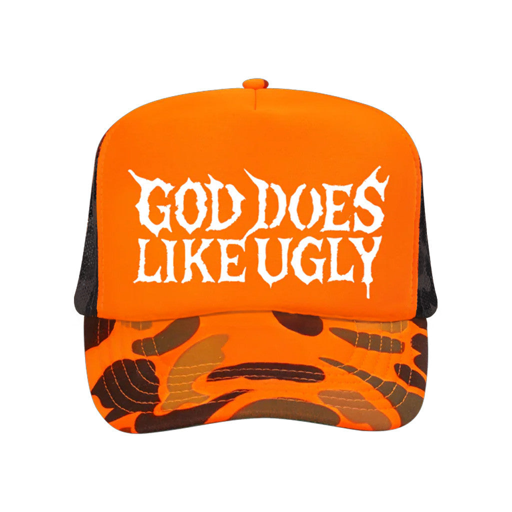 JID Merch God Does Like Ugly Trucker Hat Best Gifts For Music Lovers - Lilybirchmarket