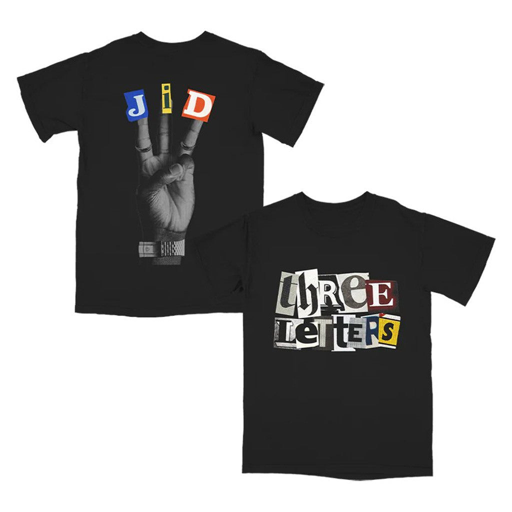 JID Merch Three Letters T-Shirt Presents For Music Lovers - Lily Birch Market