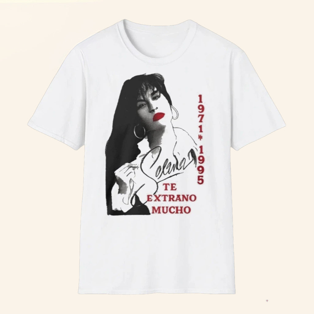 Jimmie Ward Selena 1971 1995 Te Extrano Mucho T-Shirt Selena Quintanilla Memorial Shirt Gifts - Lily Birch Market