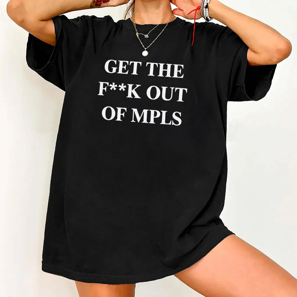 Jimmy Kimmel Get The Fck Out Of MPLS Shirt Abolish ICE Merch T-Shirt Gifts For Her - Lily Birch Market