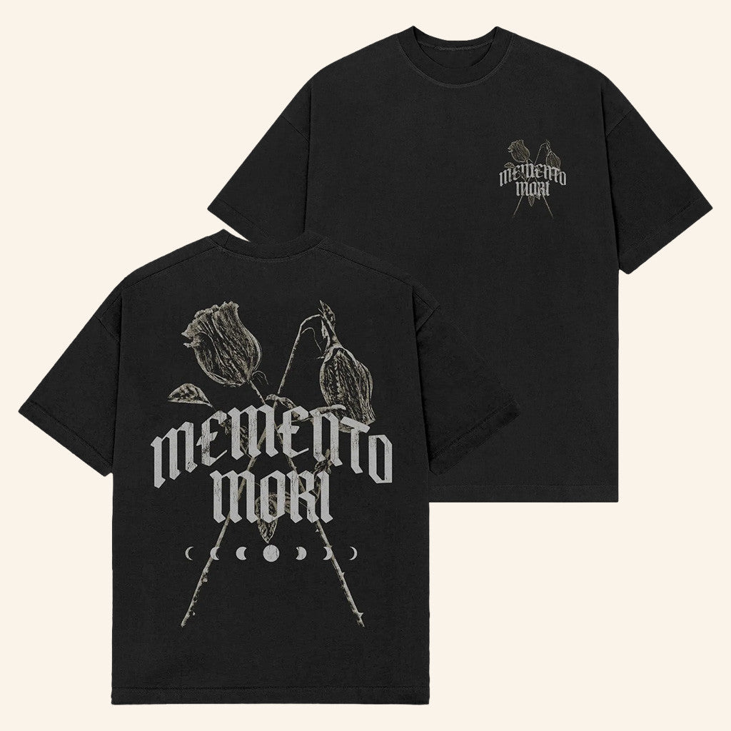 Joe Bartolozzi Merch Memento Mori Black T-Shirt Gift Ideas For Daughter - Lily Birch Market
