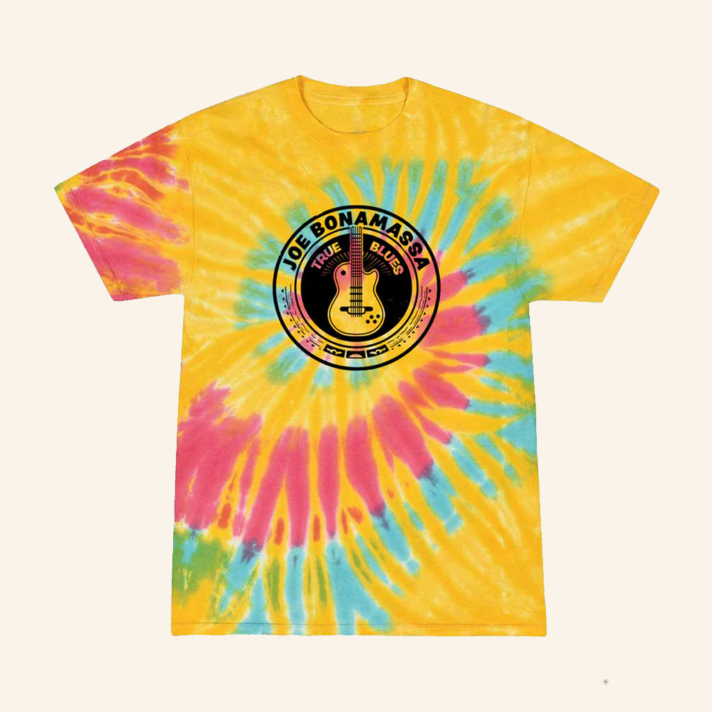 Joe Bonamassa's Merch True Blues Multi Color Tie Dye T-Shirt Gifts For Music Lovers - Lily Birch Market