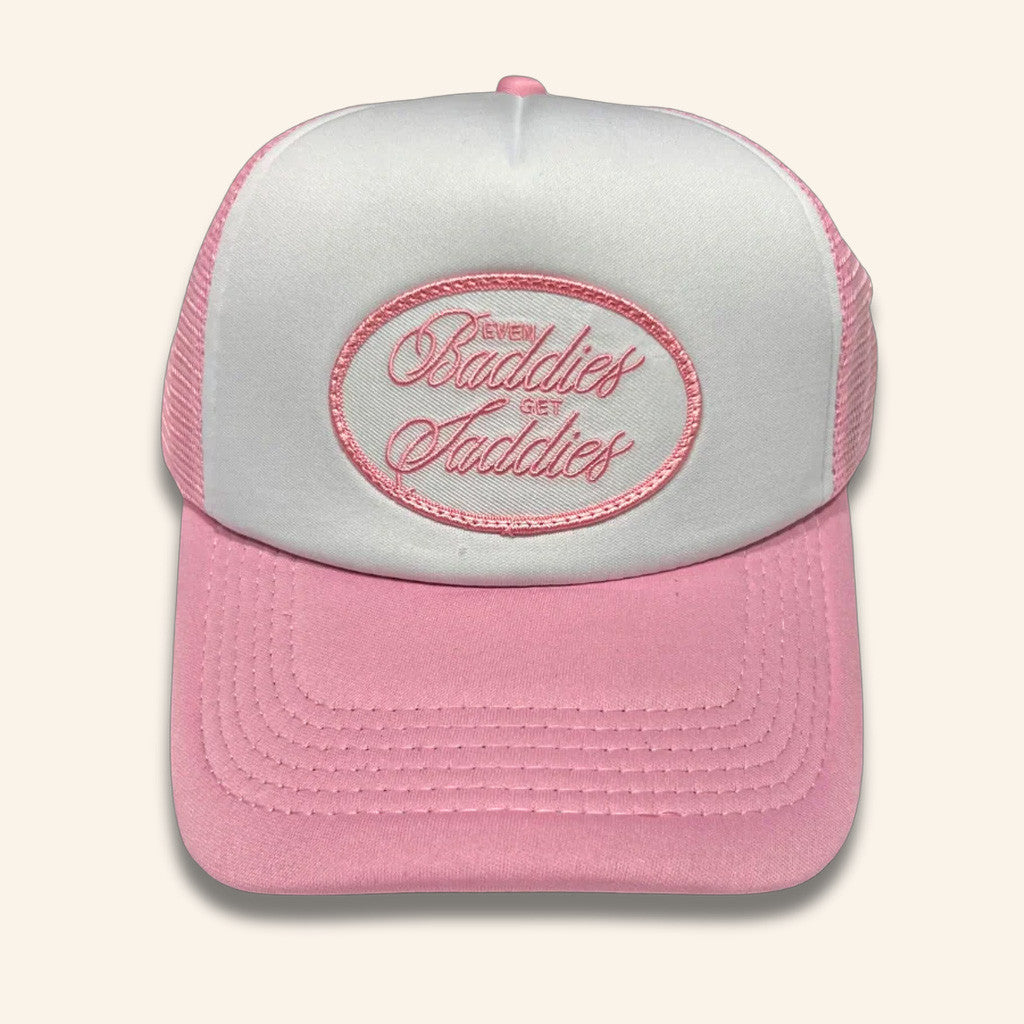 Joe Jonas Merch Even Baddie Gets Saddie Trucker Hat Embroidered Gifts For Girlfriend - Lilybirchmarket