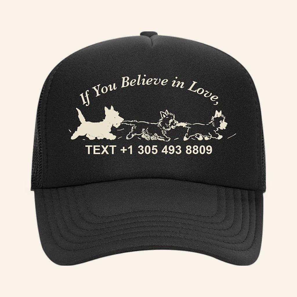 Joe Jonas Merch If You Believe In Love Trucker Hat Gifts Ideas For Music Lovers - Lilybirchmarket