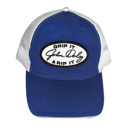 John Daly Merch Grip It N Rip It Trucker Hat Royal Embroidered Golfers Gifts For Dad - Lilybirchmarket