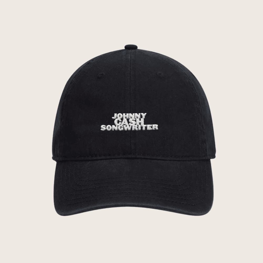 Johnny Cash Merch Johnny Cash Songwriter Embroidered Hat Gifts For Music Lovers - Lilybirchmarket