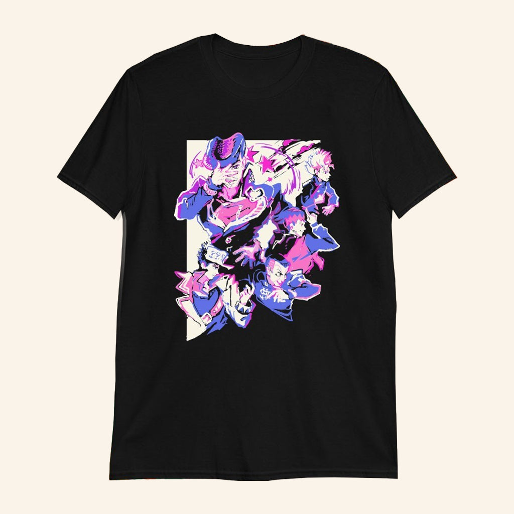 JoJo's Bizarre Morioh-cho Warriors T-Shirt Birthday Gift Ideas For Her - Lily Birch Market