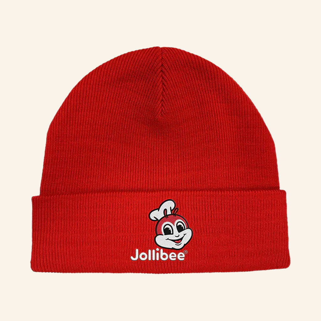 Jollibee Merch Jollibee Logo Red Beanie Gifts Ideas For Friends - Lilybirchmarket
