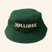 Jollibee Merch Jollibee Retro Green Bucket Hat Embroidered Gifts Ideas For Friend - Lilybirchmarket
