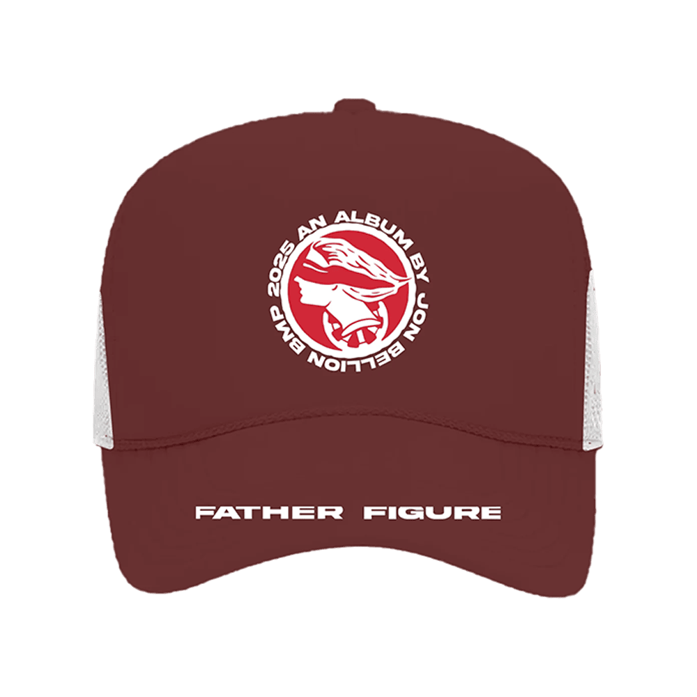 Jon Bellion Merch Jon Bellion Father Figure Burgundy Trucker Hat Fathers Day Presents - Lilybirchmarket