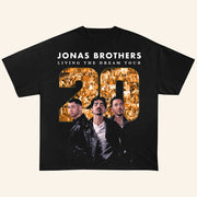 Jonas Brothers Merch 20th Anniversary Tour 2025 Shirt Living The Dream Tour T-Shirt Fan Gifts - Lily Birch Market