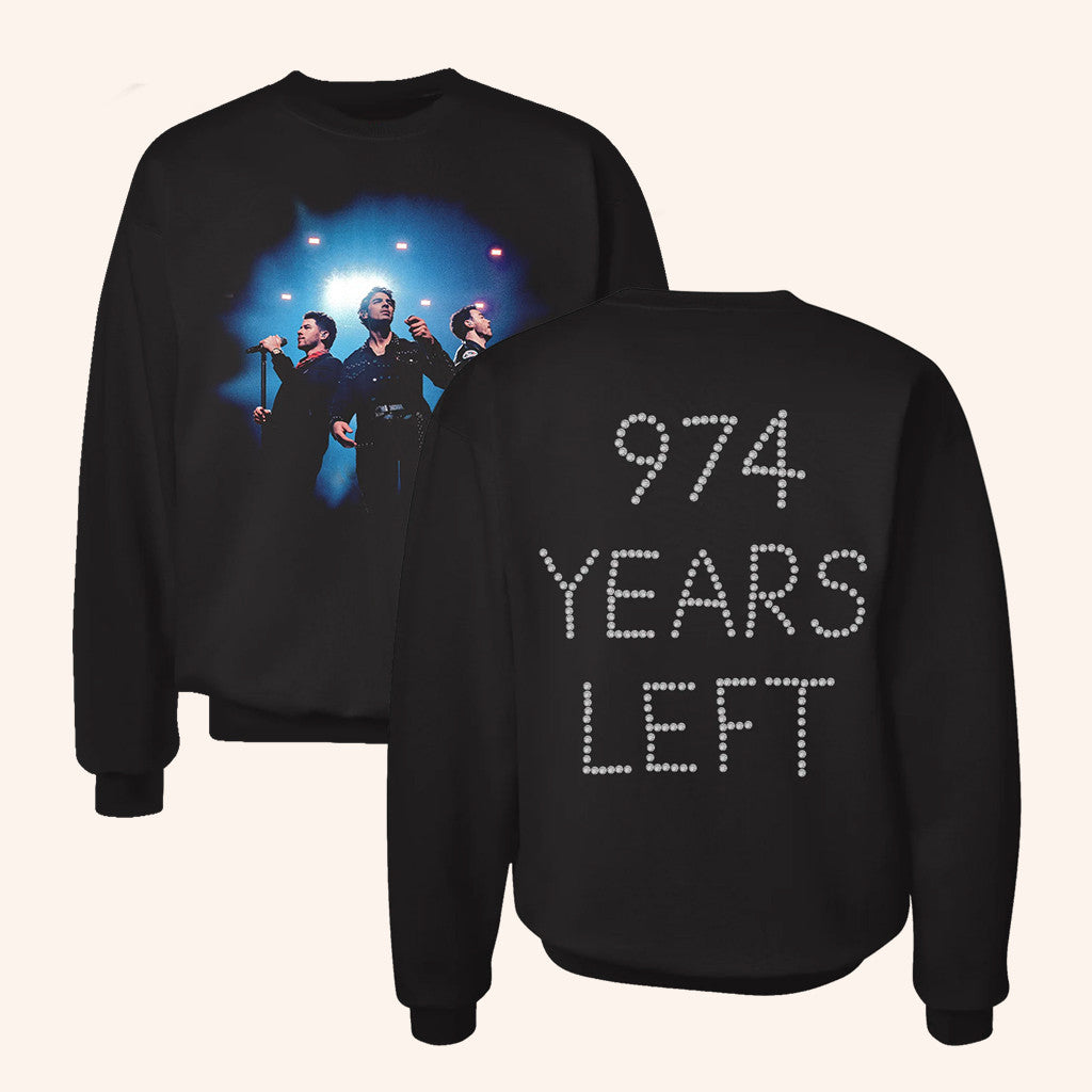 Jonas Brothers Merch 974 Years Left Sweatshirt Best Gifts For Music Lovers - Lilybirchmarket