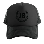 Jonas Brothers Merch JB Black Trucker Hat Present For Husband - Lilybirchmarket