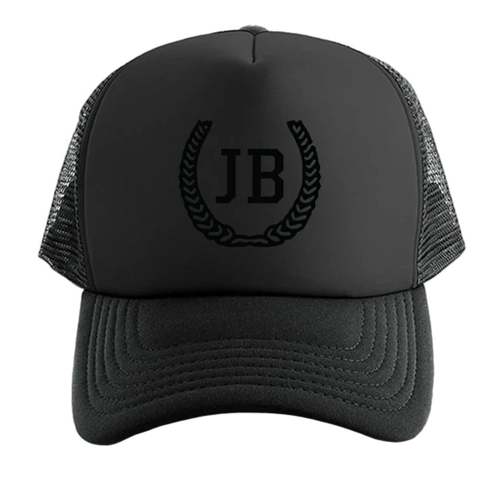 Jonas Brothers Merch JB Black Trucker Hat Present For Husband - Lilybirchmarket