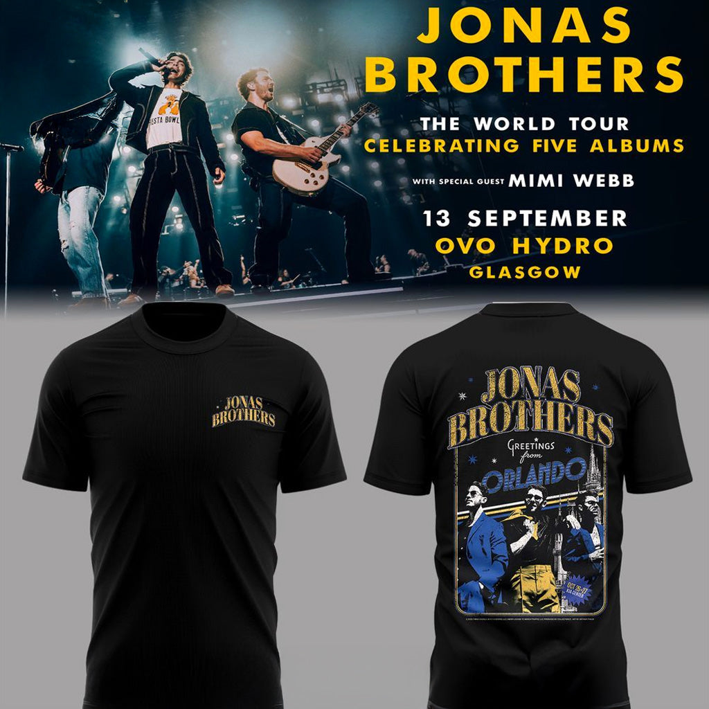 Jonas Brothers Merch The World Tour Greetings From Your Hometown Orlando T-Shirt Fan Gifts - Lily Birch Market