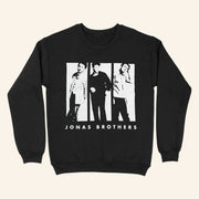 Jonas Brothers Tour Merch Black Crewneck Sweatshirt Gifts For Music Lovers - Lilybirchmarket