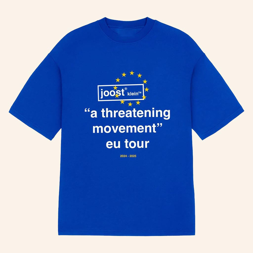 Joost Klein Merch A Threatening Movement EU Tour T-Shirt Joost Klein Tour Merch Fan Gifts - Lily Birch Market