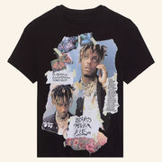 Juice WRLD Merch Ripped Collage T-Shirt Legends Never Die Shirt Gifts For Rap Lovers - Lily Birch Market