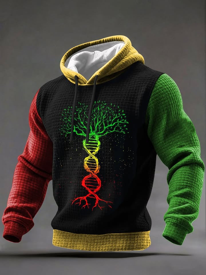 Juneteenth Tree Of Life Hoodie Men's Black History Month Apparel African American Gifts Ideas - Lilybirchmarket