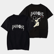 Junior H Merch Sad Boyz Fallen Angel T-Shirt Black Presents For Rap Fans - Lily Birch Market