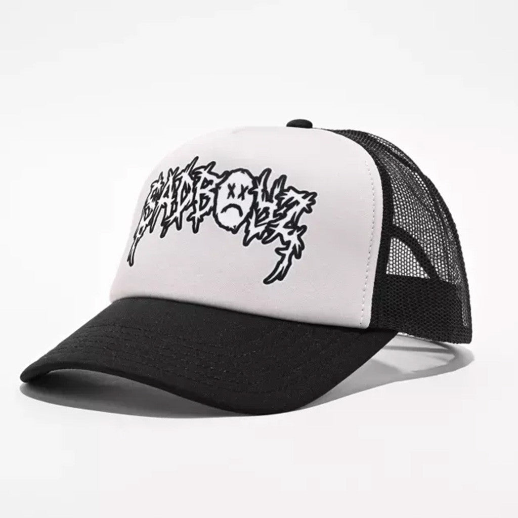 Junior H Sad Boyz Merch Sad Boyz Two Tone Grey And Black Trucker Hat Gifts For Dad - Lilybirchmarket