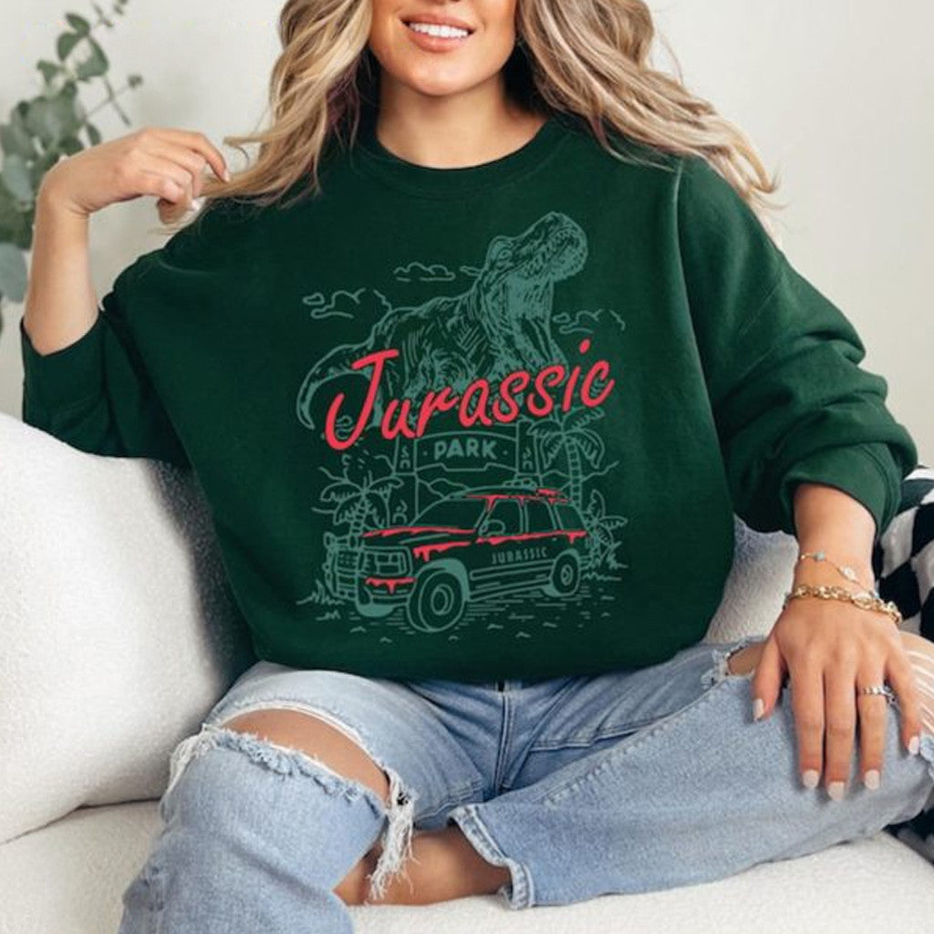 Jurassic World Rebirth Sweatshirt Merch Birthday Ideas For Friends - Lilybirchmarket