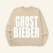 Justin Bieber Merch Ghost Bieber Crewneck Sweatshirt Gift For Boyfriend Birthday - Lilybirchmarket