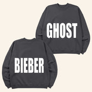 Justin Bieber Merch Ghost Bieber Crewneck Sweatshirt Gifts For Boyfriend - Lilybirchmarket