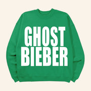 Justin Bieber Merch Ghost Bieber Crewneck Sweatshirt Gifts For Friends - Lilybirchmarket