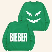 Justin Bieber Merch Jack Face Crewneck Sweatshirt Gift Ideas For Girlfriend - Lilybirchmarket