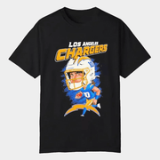 Justin Herbert Caricature Los Angeles Football T-Shirt Best Gifts For Football Lovers - Lily Birch Market