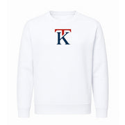 Kai Trump Merch KT Signature Unisex Sweatshirt White Donald Trump Merch Patriotic Gifts For Husband - Lilybirchmarket