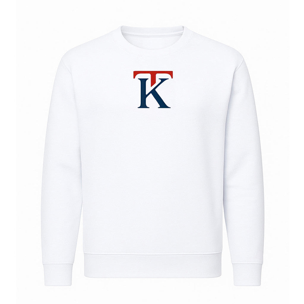 Kai Trump Merch KT Signature Unisex Sweatshirt White Donald Trump Merch Patriotic Gifts For Husband - Lilybirchmarket