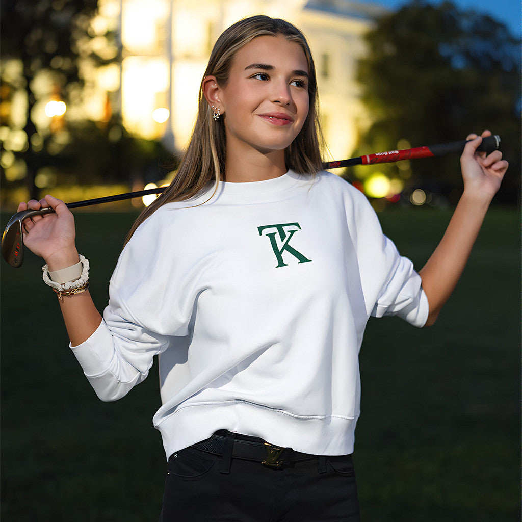 Kai Trump Merch KT Signature Women's Sweatshirt Trump 45-47 Sweatshirt MAGA Gifts For Daughter - Lilybirchmarket