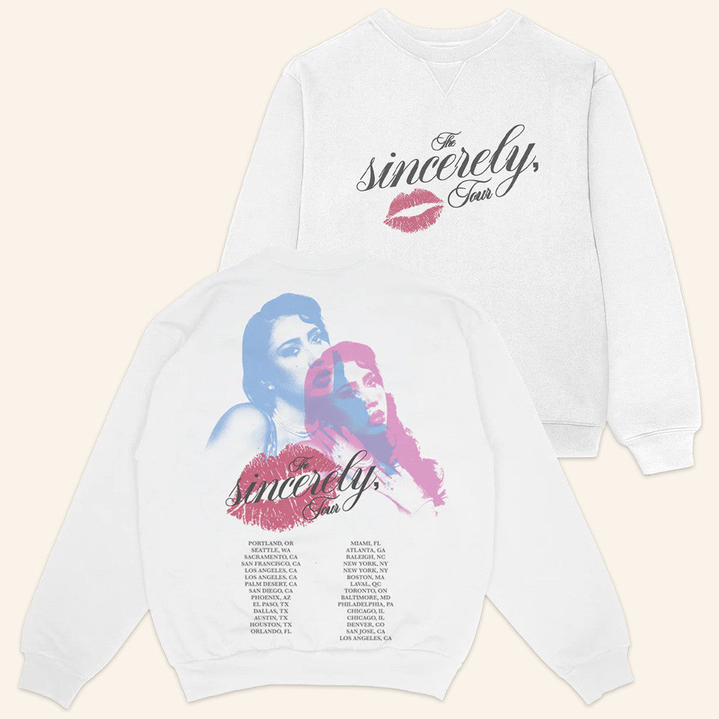 Kali Uchis Merch Sincerely Tour Crewneck Sweatshirt Gifts For Girlfriend - Lilybirchmarket