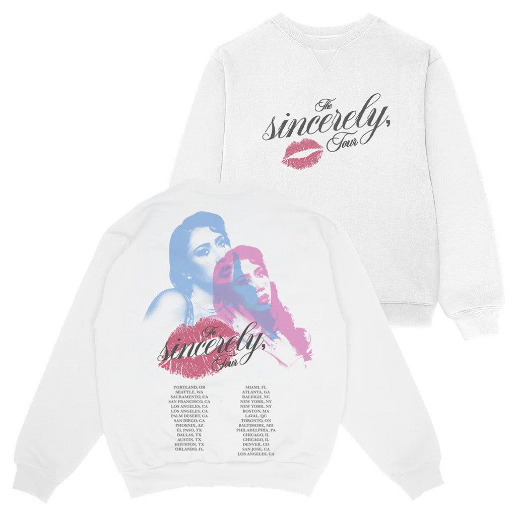 Kali Uchis Tour Merch 2025 Sincerely Tour Crewneck Sweatshirt Gifts For Her - Lilybirchmarket
