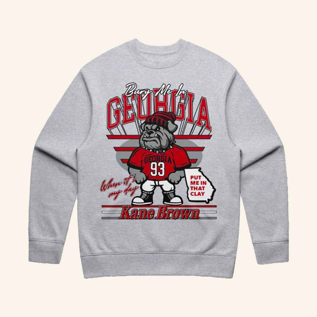 Kane Brown Merch Bury Me In Georgia Crewneck Sweatshirt Unique Birthday Gift For Husband - Lilybirchmarket