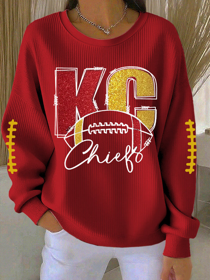 Kansas City Football Sweatshirt Kansas City Pride Merch Game Day Shirt Women's Gifts - Lilybirchmarket