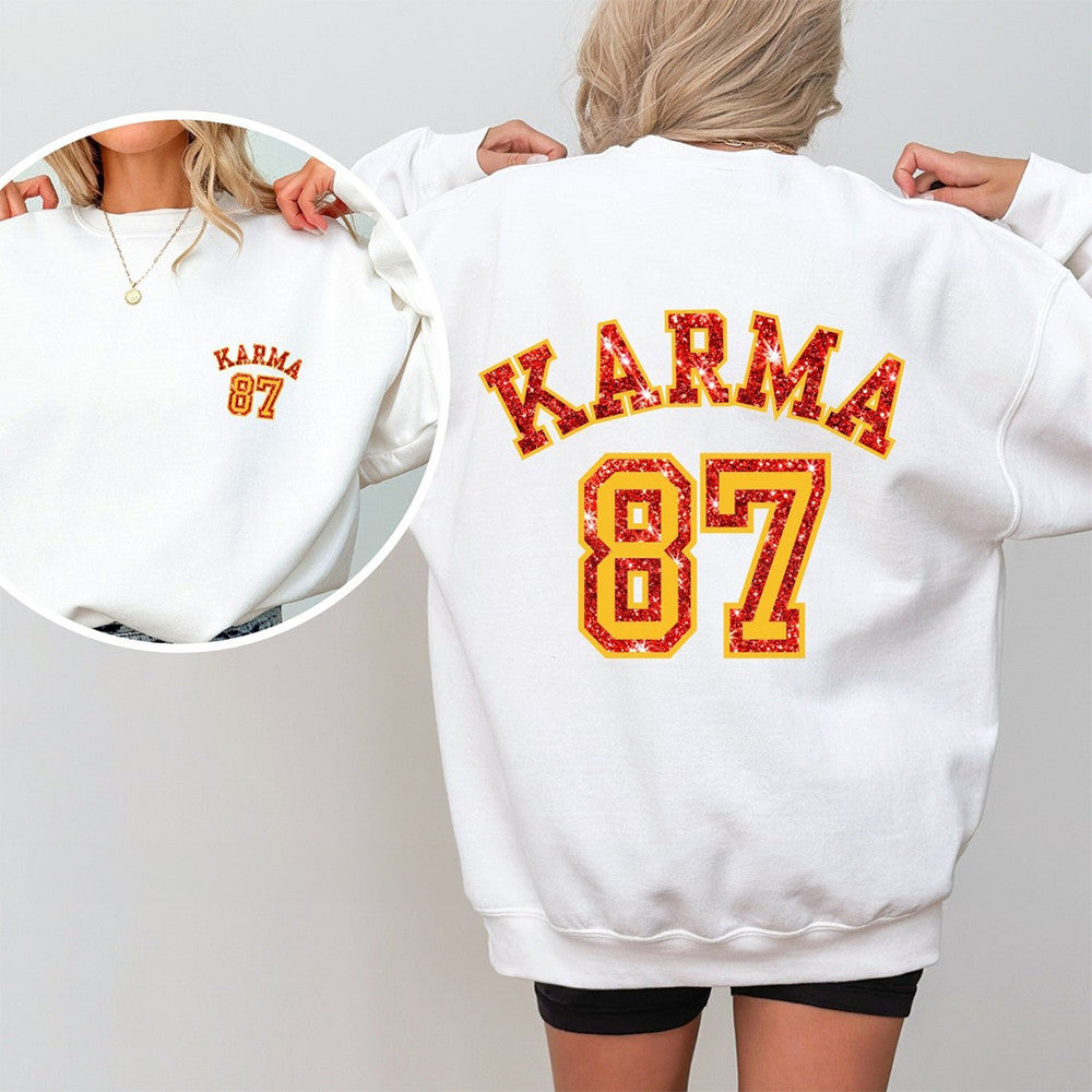 Karma 87 Sweatshirt In My Chiefs Era Sweatshirt Gifts For Football Fans - Lilybirchmarket