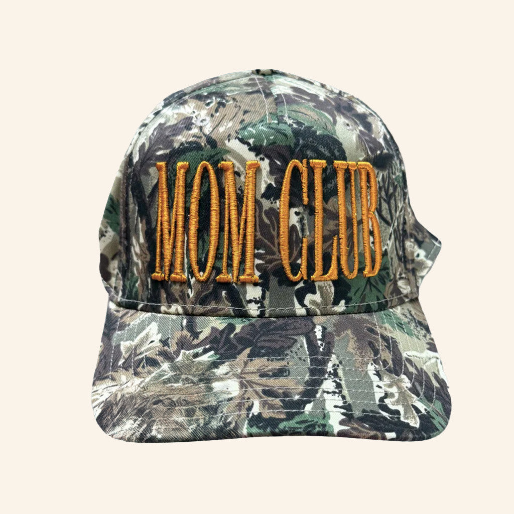 Karrie Locher Merch MOM CLUB Camo Hat Embroidered Gifts For Mother - Lilybirchmarket