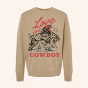 Kelsea Ballerini Merch Love Is A Cowboy Sweatshirt Christmas Presents For Him - Lilybirchmarket