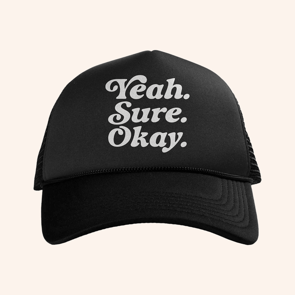 Kelsea Ballerini Merch Yeah Sure Okay Trucker Hat Gift Ideas For Him - Lilybirchmarket