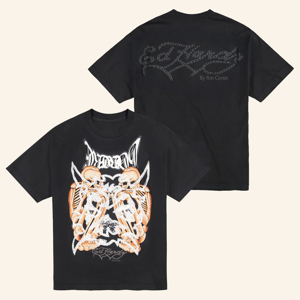 Ken Carson Merch Hardcore Mens Rhinestone T-Shirt Dad Christmas Gifts - Lily Birch Market