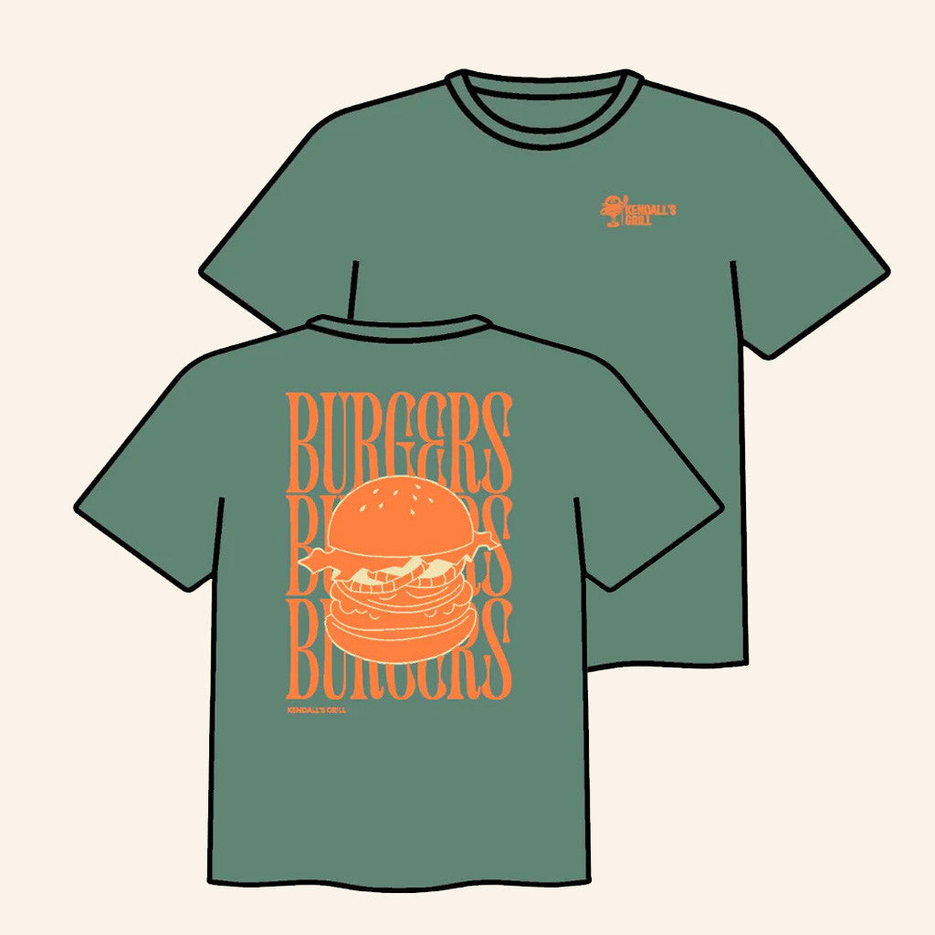Kendall's Grill Merch Burger T-Shirt Unique Gifts For Husband - Lily Birch Market