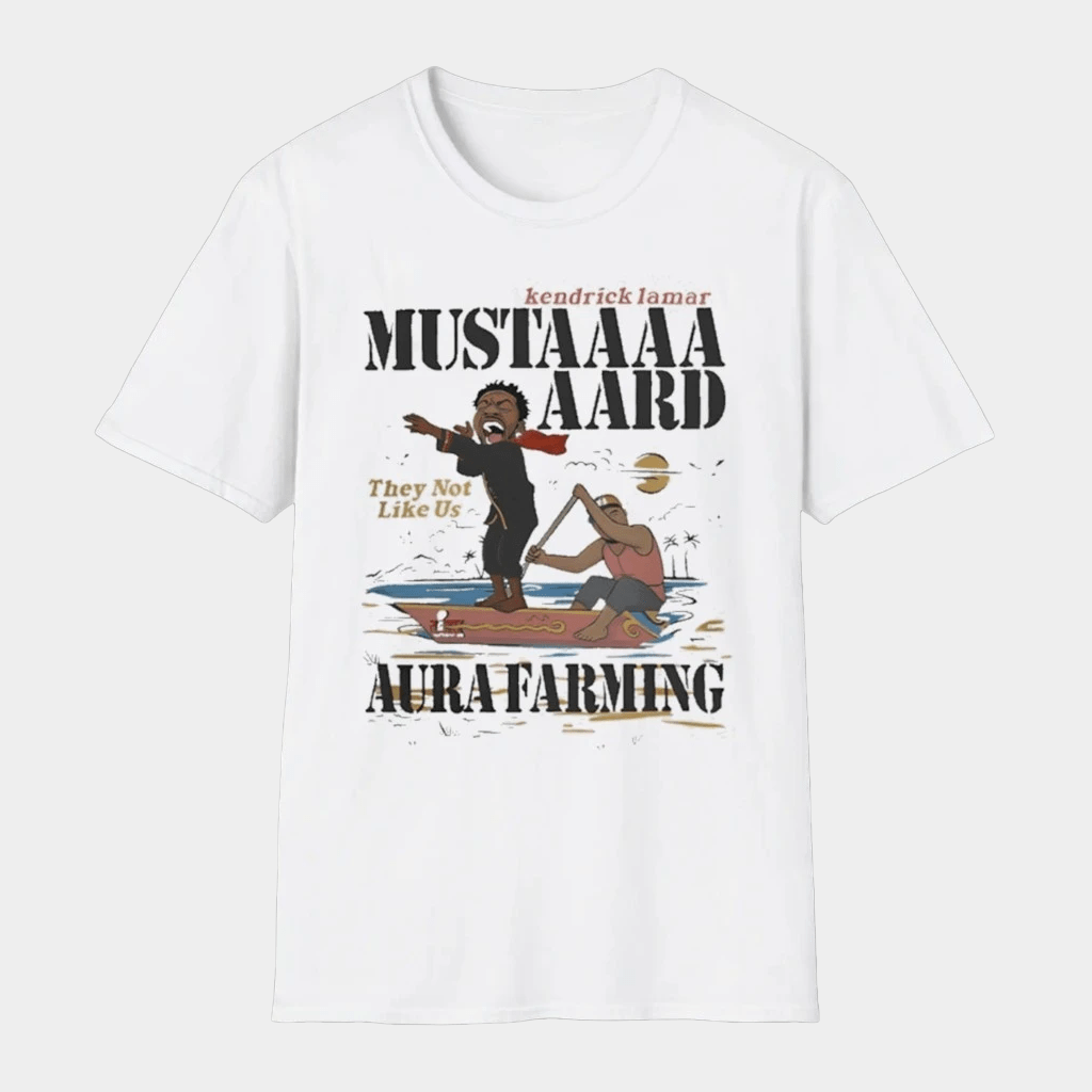 Kendrick Lamar Mustard Aard They Not Like Us Aura Farming T-Shirt Kendrick Lamar Merch Fan Gift - Lily Birch Market
