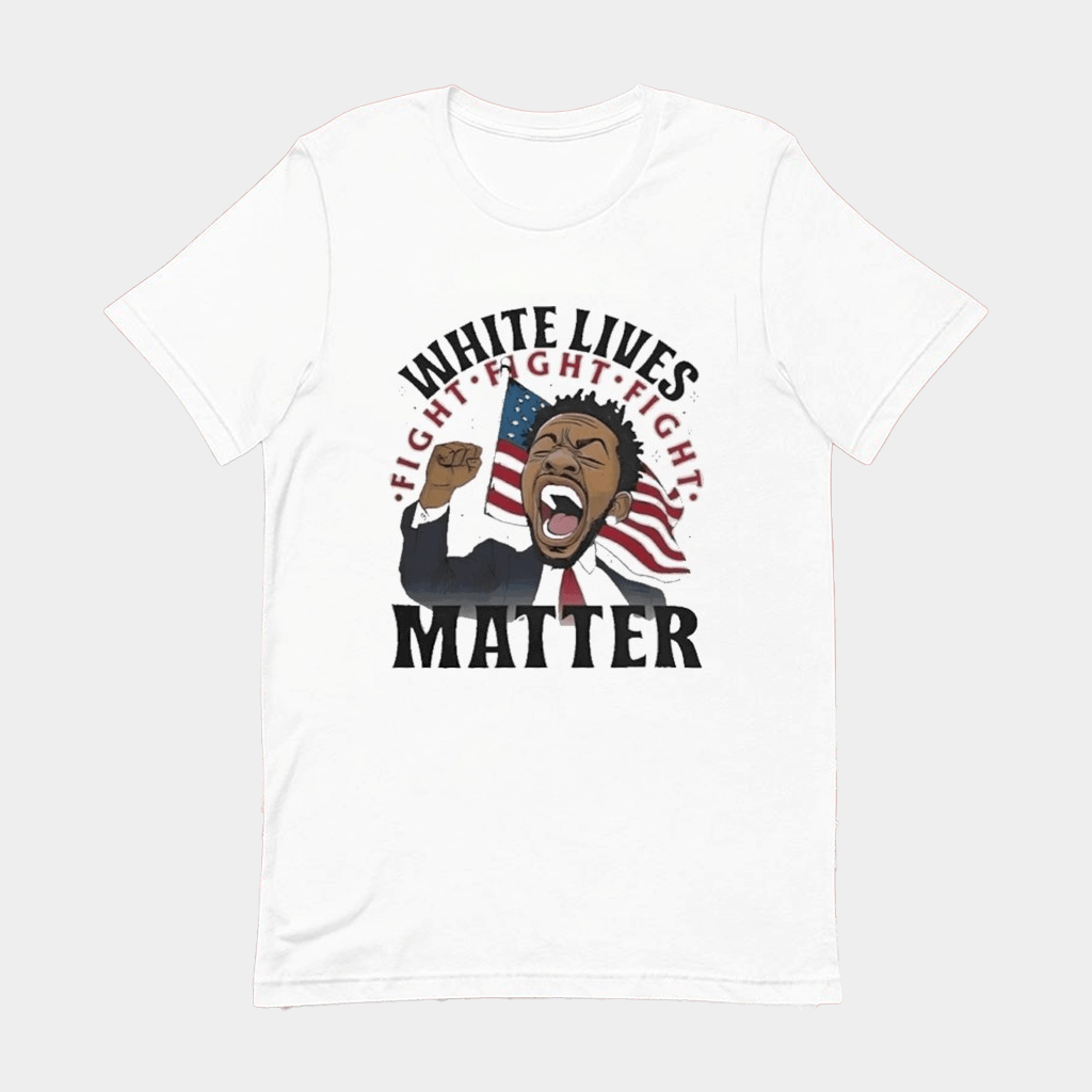 Kendrick Lamar White Lives Matter Shirt American Flag T-Shirt Kendrick Lamar Merch Fan Gifts - Lily Birch Market