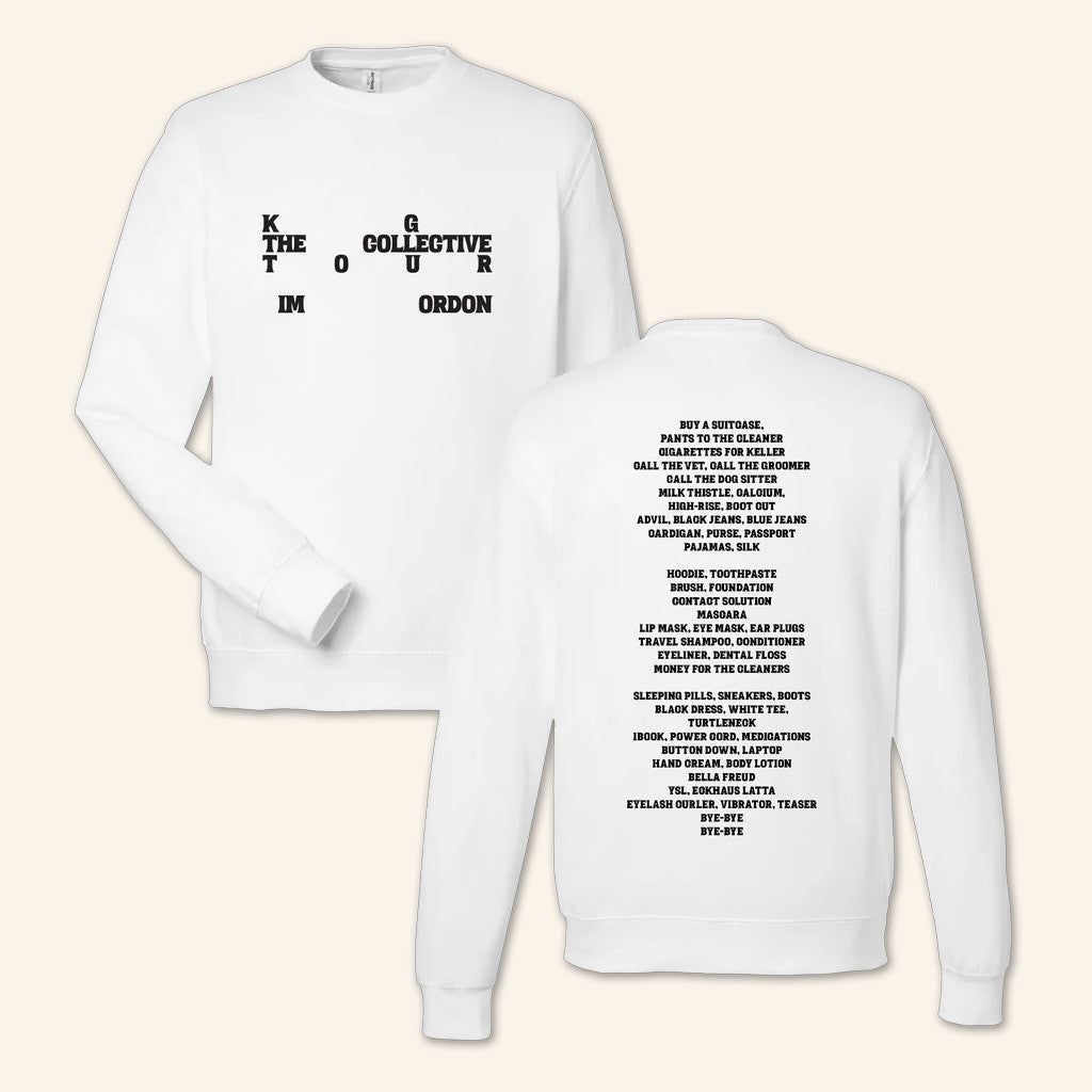Kf Merch Kim Gordon The Collective White Sweatshirt Useful Gift For Boyfriend - Lilybirchmarket
